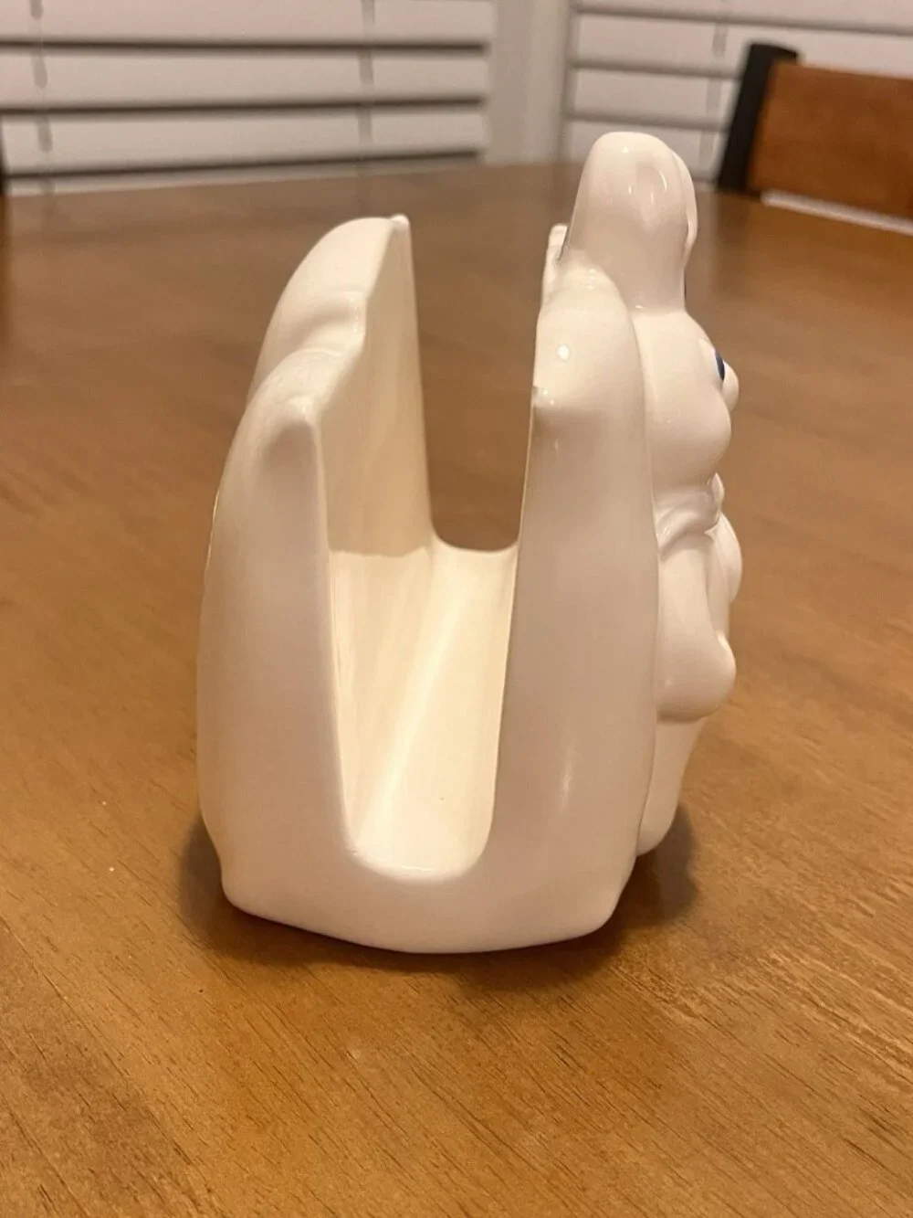 The Pillsbury Company White Porcelain Doughboy Napkin Holder 1988